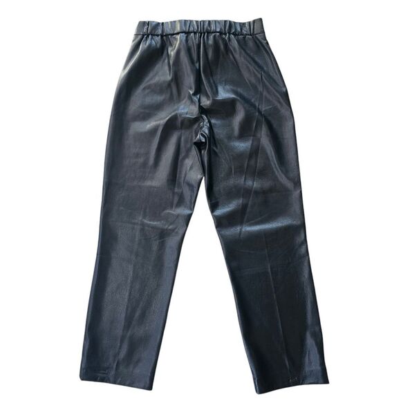 Babaton Aritzia NWT Black Faux Leather Pants High-rise Women's Size 6 - Picture 2 of 12